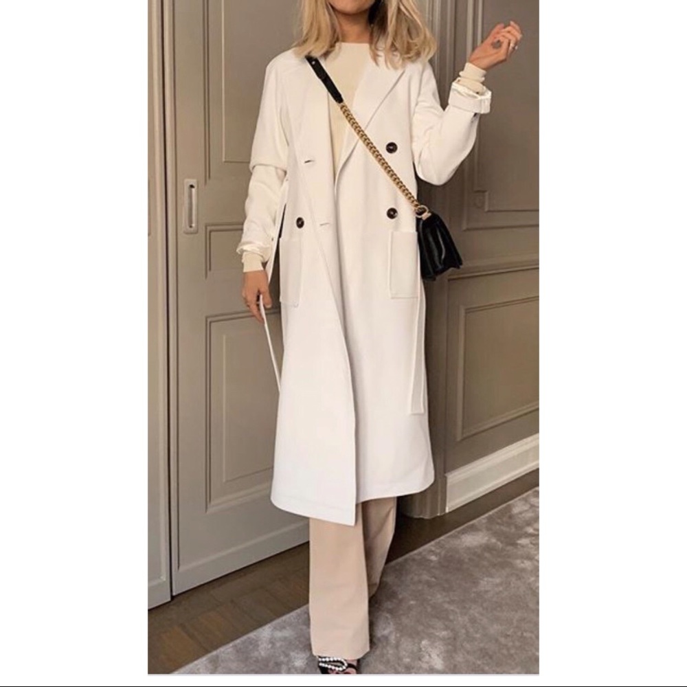 Sanne Alexandra Spring Coat White Med
